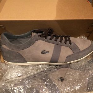 Lacoste Alisos size 11, GREY w/leather + suede